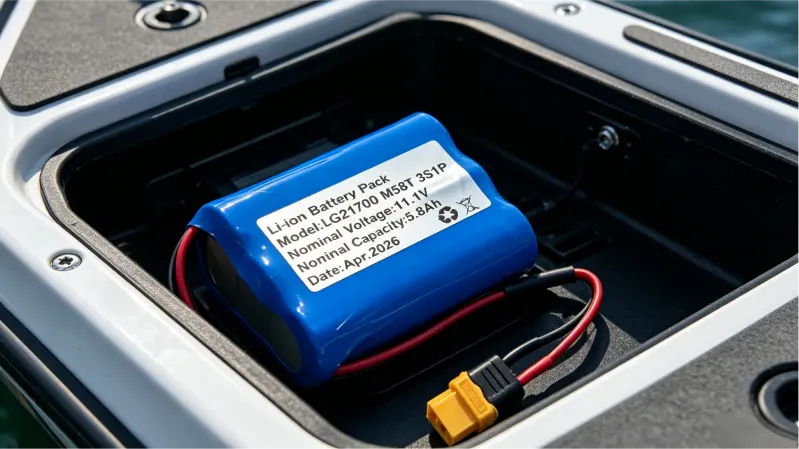 11,1V 5800mAh 3S1P 21700 литий-ионный аккумуляторный блок для радиоуправляемых катеров