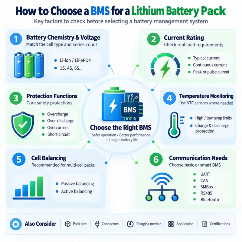 How to choose the right BMS for a lithium battery pack